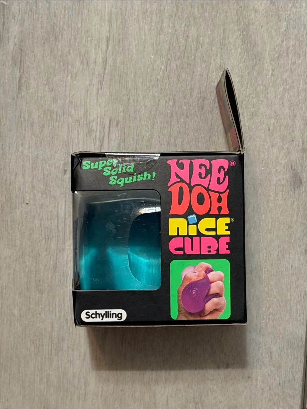 NWT NeeDoh Schylling Blue Nice Cube 2.25” Viral Suiqhsy Satisfying Fidget Toy